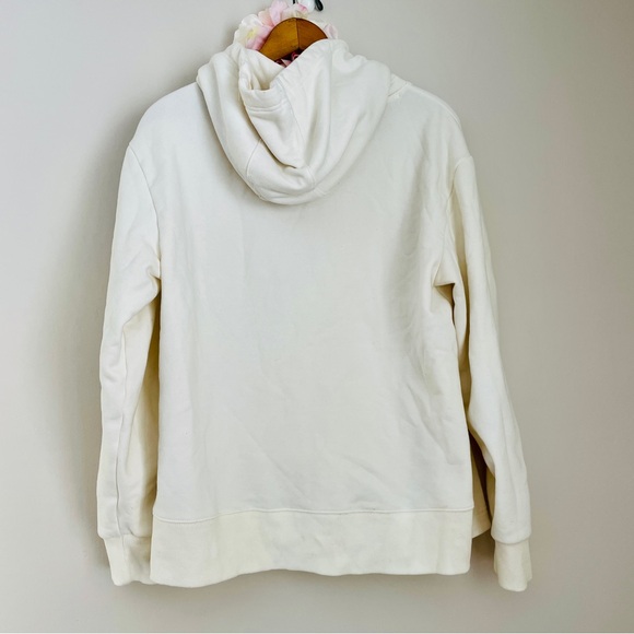 Athleta Retroplush II Hoodie Hooded Sweatshirt Creamy Ivory Medium - Picture 15 of 15